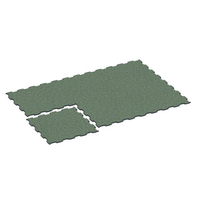 Typische Verlegung oder Einbausituation für den Artikel 6924 von WARCO - Messeboden Klickfliese, Farbton Englischer Rasen in der Abmessung 97,1 x 97,1 × 1,8 cm.