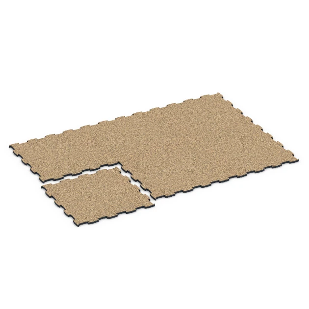 Typische Verlegung oder Einbausituation für den Artikel 6858 von WARCO - Fitness Active Floor System, Farbton Rattan Lounge in der Abmessung 97,1 x 97,1 x 2,8 cm.