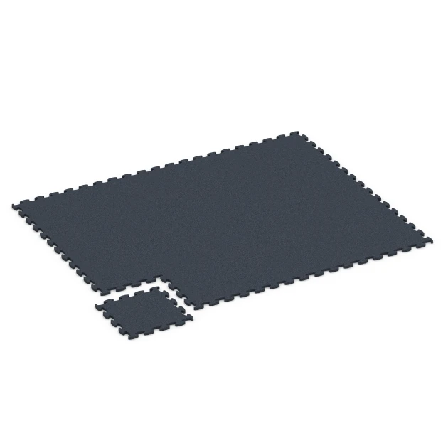 Typische Verlegung oder Einbausituation für den Artikel 6960 von WARCO - Fitness Premium Boden, Farbton Anthrazit in der Abmessung 45,9 x 45,9 x 1,8.