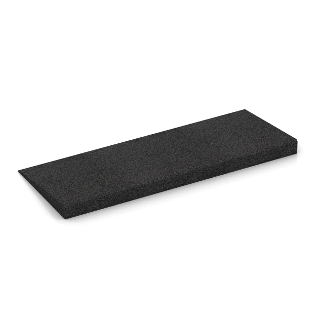 Foto der hinteren Seite vom unsymmetrischen WARCO-Formteil 2468: Übergangsrampe 75 cm, Design Anthrazit, Maße 75 x 30 cm | 8 < 45 mm.