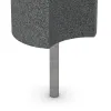 Gummi-Palisade von WARCO im Farbdesign Schiefergrau mit den Abmessungen ø250 x 400 mm. Produktfoto von Artikel 2553 in der Aufsicht von schräg vorne.